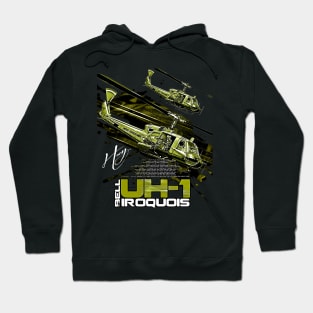 Bell UH-1 Iroquois Helicopter Hoodie